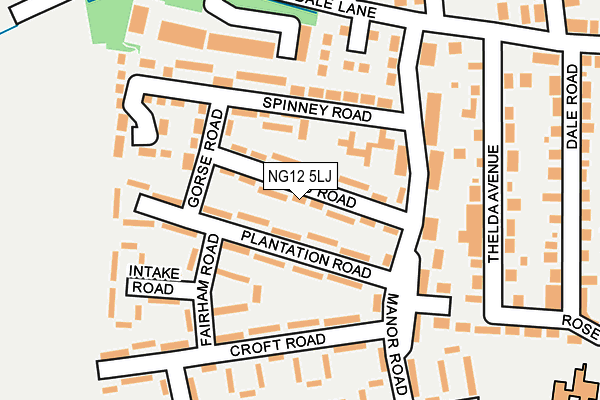 NG12 5LJ map - OS OpenMap – Local (Ordnance Survey) NG12 5LJ map - OS OpenMap – Local (Ordnance Survey)