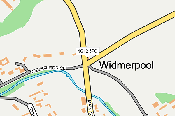 NG12 5PQ map - OS OpenMap – Local (Ordnance Survey) NG12 5PQ map - OS OpenMap – Local (Ordnance Survey)