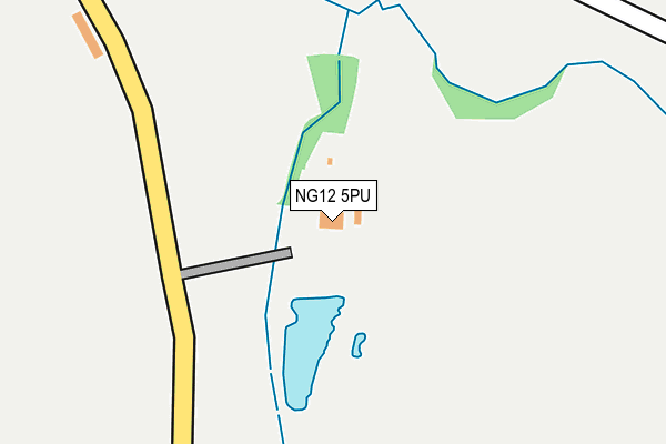 NG12 5PU map - OS OpenMap – Local (Ordnance Survey) NG12 5PU map - OS OpenMap – Local (Ordnance Survey)