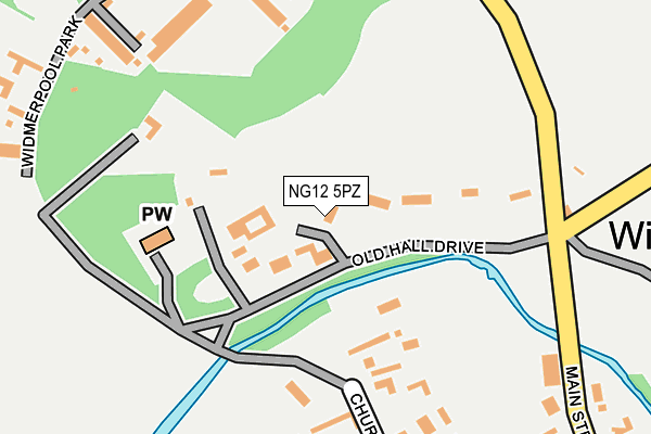 NG12 5PZ map - OS OpenMap – Local (Ordnance Survey) NG12 5PZ map - OS OpenMap – Local (Ordnance Survey)