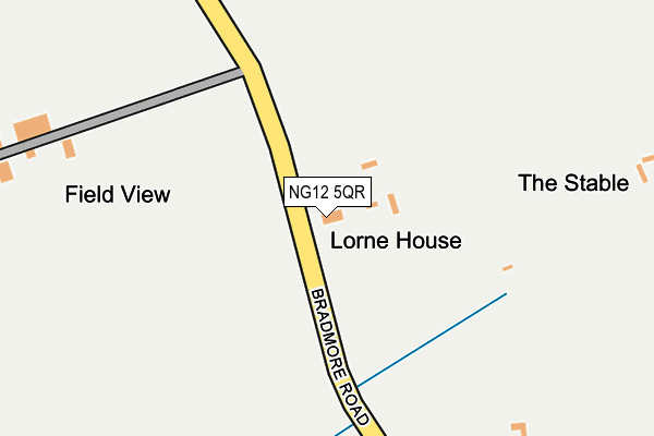 NG12 5QR map - OS OpenMap – Local (Ordnance Survey) NG12 5QR map - OS OpenMap – Local (Ordnance Survey)