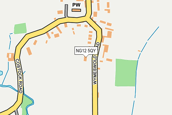 NG12 5QY map - OS OpenMap – Local (Ordnance Survey) NG12 5QY map - OS OpenMap – Local (Ordnance Survey)