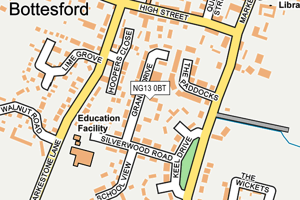 NG13 0BT map - OS OpenMap – Local (Ordnance Survey) NG13 0BT map - OS OpenMap – Local (Ordnance Survey)