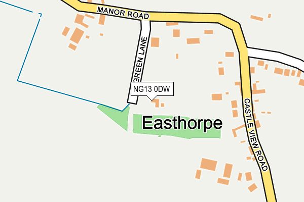 NG13 0DW map - OS OpenMap – Local (Ordnance Survey) NG13 0DW map - OS OpenMap – Local (Ordnance Survey)