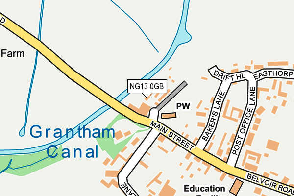 NG13 0GB map - OS OpenMap – Local (Ordnance Survey) NG13 0GB map - OS OpenMap – Local (Ordnance Survey)