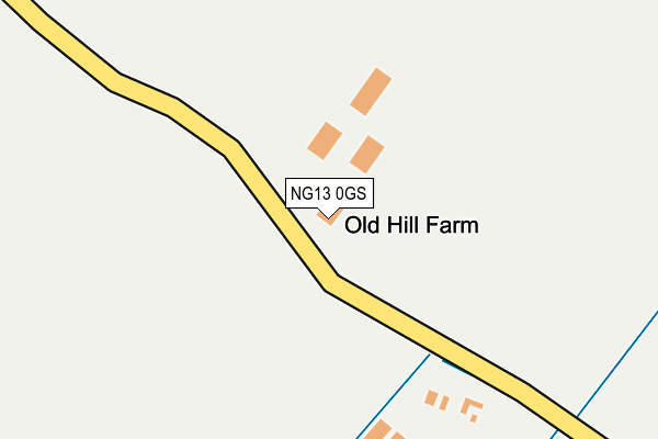 NG13 0GS map - OS OpenMap – Local (Ordnance Survey) NG13 0GS map - OS OpenMap – Local (Ordnance Survey)