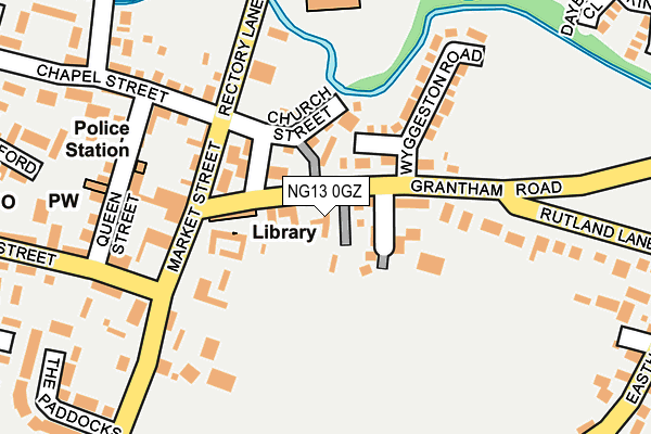 NG13 0GZ map - OS OpenMap – Local (Ordnance Survey) NG13 0GZ map - OS OpenMap – Local (Ordnance Survey)