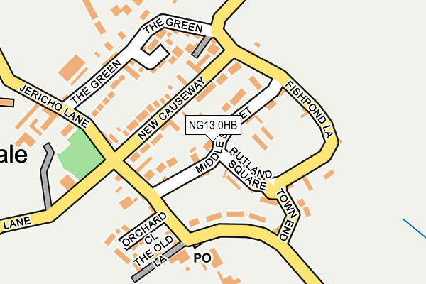 NG13 0HB map - OS OpenMap – Local (Ordnance Survey) NG13 0HB map - OS OpenMap – Local (Ordnance Survey)