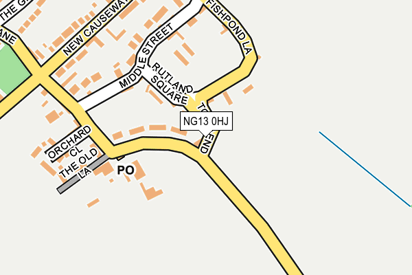 NG13 0HJ map - OS OpenMap – Local (Ordnance Survey) NG13 0HJ map - OS OpenMap – Local (Ordnance Survey)