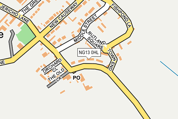 NG13 0HL map - OS OpenMap – Local (Ordnance Survey) NG13 0HL map - OS OpenMap – Local (Ordnance Survey)