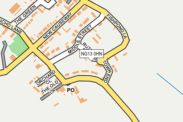NG13 0HN map - OS OpenMap – Local (Ordnance Survey) NG13 0HN map - OS OpenMap – Local (Ordnance Survey)