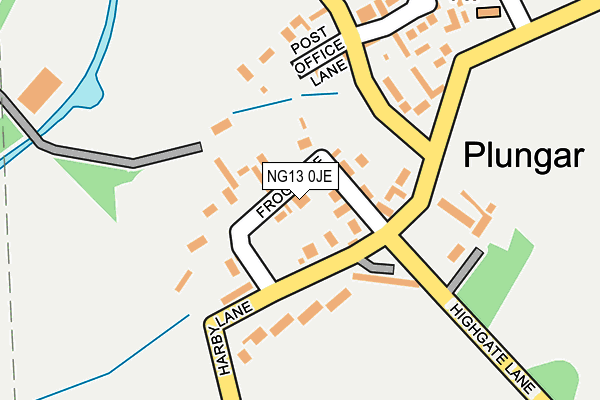 NG13 0JE map - OS OpenMap – Local (Ordnance Survey) NG13 0JE map - OS OpenMap – Local (Ordnance Survey)