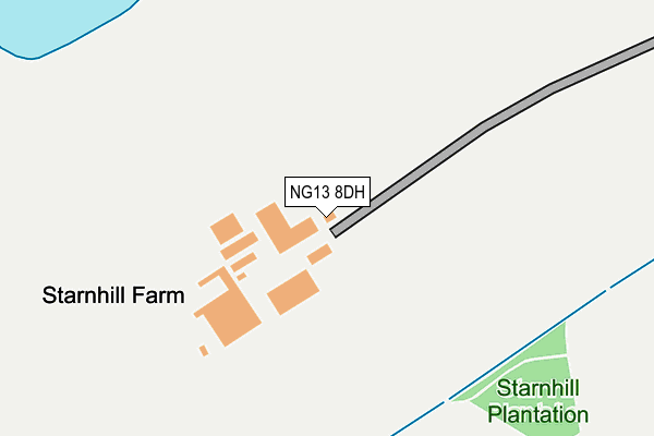NG13 8DH map - OS OpenMap – Local (Ordnance Survey) NG13 8DH map - OS OpenMap – Local (Ordnance Survey)