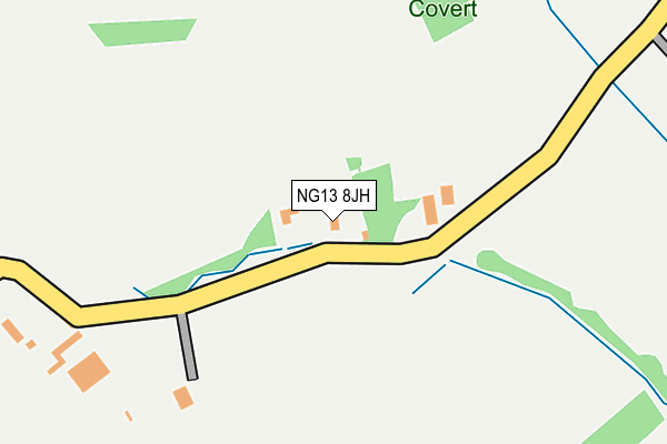 NG13 8JH map - OS OpenMap – Local (Ordnance Survey) NG13 8JH map - OS OpenMap – Local (Ordnance Survey)