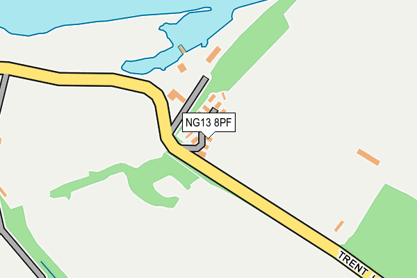 NG13 8PF map - OS OpenMap – Local (Ordnance Survey) NG13 8PF map - OS OpenMap – Local (Ordnance Survey)