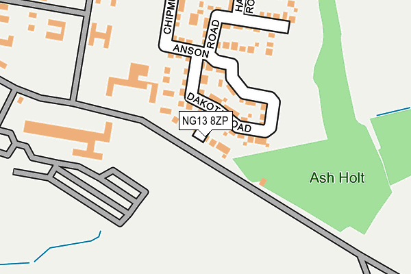 NG13 8ZP map - OS OpenMap – Local (Ordnance Survey) NG13 8ZP map - OS OpenMap – Local (Ordnance Survey)