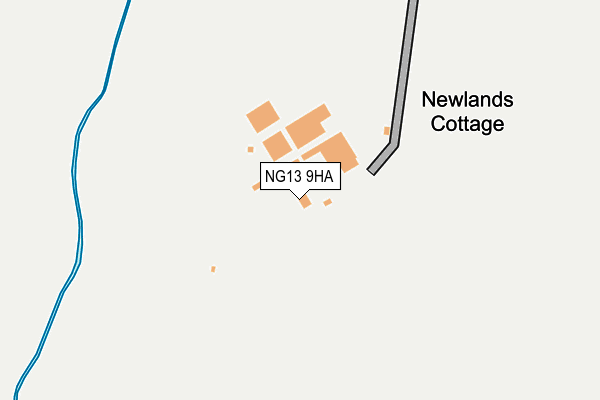 NG13 9HA map - OS OpenMap – Local (Ordnance Survey) NG13 9HA map - OS OpenMap – Local (Ordnance Survey)