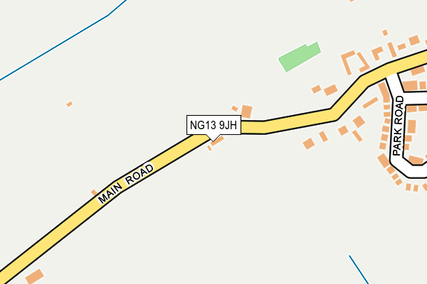 NG13 9JH map - OS OpenMap – Local (Ordnance Survey) NG13 9JH map - OS OpenMap – Local (Ordnance Survey)