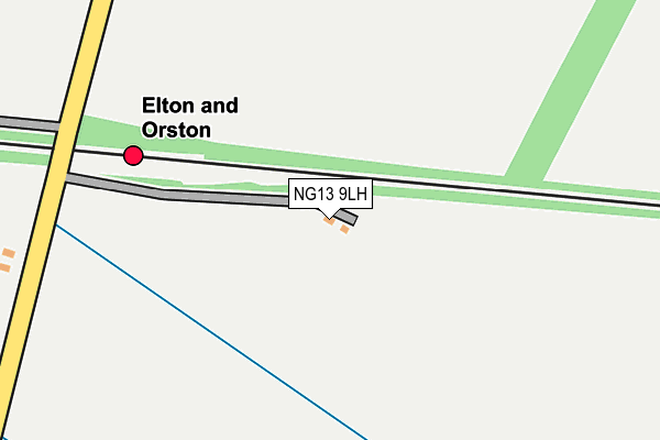 NG13 9LH map - OS OpenMap – Local (Ordnance Survey) NG13 9LH map - OS OpenMap – Local (Ordnance Survey)
