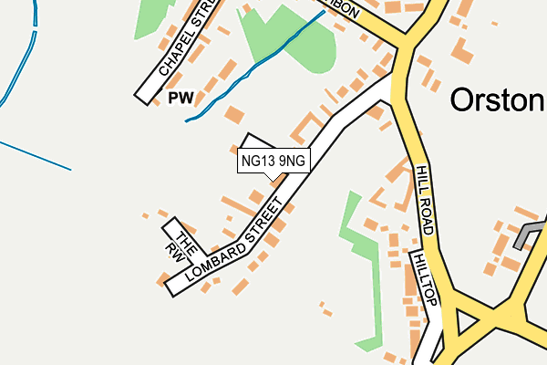 NG13 9NG map - OS OpenMap – Local (Ordnance Survey) NG13 9NG map - OS OpenMap – Local (Ordnance Survey)