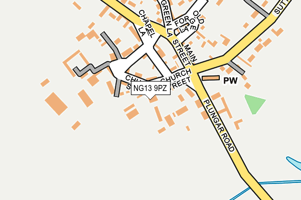 NG13 9PZ map - OS OpenMap – Local (Ordnance Survey) NG13 9PZ map - OS OpenMap – Local (Ordnance Survey)