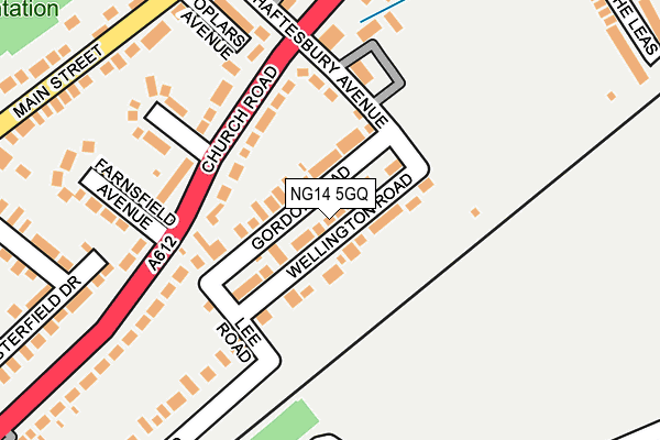 NG14 5GQ map - OS OpenMap – Local (Ordnance Survey)