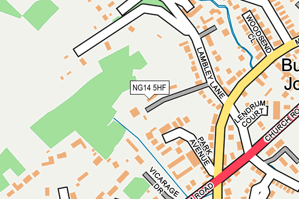 NG14 5HF map - OS OpenMap – Local (Ordnance Survey) NG14 5HF map - OS OpenMap – Local (Ordnance Survey)