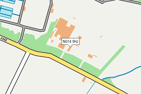 NG14 5HJ map - OS OpenMap – Local (Ordnance Survey) NG14 5HJ map - OS OpenMap – Local (Ordnance Survey)