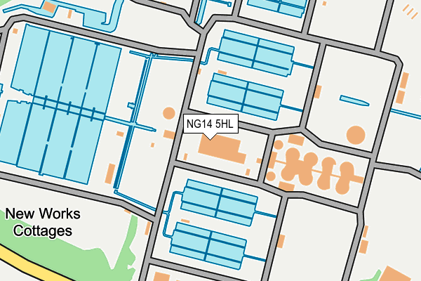 NG14 5HL map - OS OpenMap – Local (Ordnance Survey) NG14 5HL map - OS OpenMap – Local (Ordnance Survey)