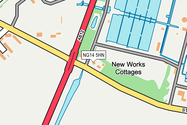 NG14 5HN map - OS OpenMap – Local (Ordnance Survey) NG14 5HN map - OS OpenMap – Local (Ordnance Survey)