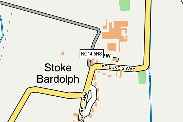 NG14 5HS map - OS OpenMap – Local (Ordnance Survey) NG14 5HS map - OS OpenMap – Local (Ordnance Survey)