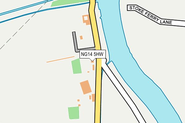 NG14 5HW map - OS OpenMap – Local (Ordnance Survey) NG14 5HW map - OS OpenMap – Local (Ordnance Survey)
