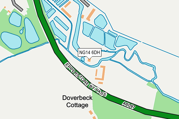 NG14 6DH map - OS OpenMap – Local (Ordnance Survey) NG14 6DH map - OS OpenMap – Local (Ordnance Survey)