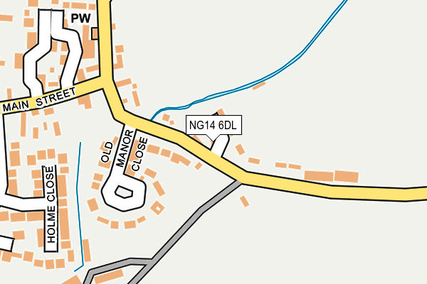 NG14 6DL map - OS OpenMap – Local (Ordnance Survey) NG14 6DL map - OS OpenMap – Local (Ordnance Survey)