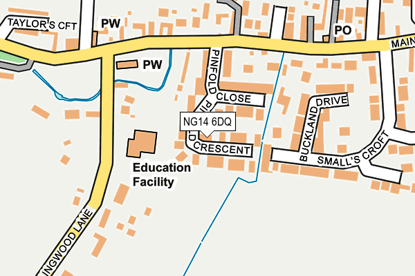 NG14 6DQ map - OS OpenMap – Local (Ordnance Survey) NG14 6DQ map - OS OpenMap – Local (Ordnance Survey)