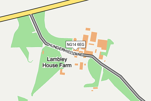 NG14 6EG map - OS OpenMap – Local (Ordnance Survey) NG14 6EG map - OS OpenMap – Local (Ordnance Survey)