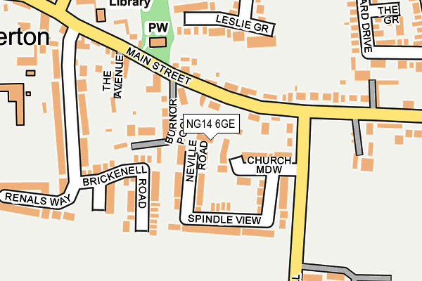 NG14 6GE map - OS OpenMap – Local (Ordnance Survey) NG14 6GE map - OS OpenMap – Local (Ordnance Survey)