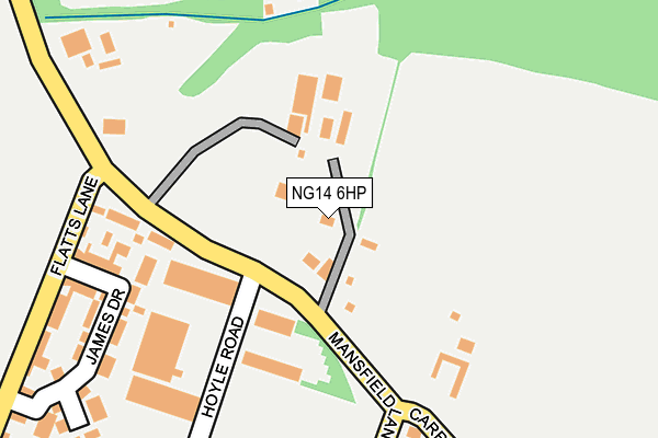 NG14 6HP map - OS OpenMap – Local (Ordnance Survey) NG14 6HP map - OS OpenMap – Local (Ordnance Survey)