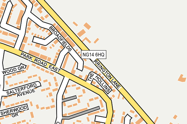 NG14 6HQ map - OS OpenMap – Local (Ordnance Survey) NG14 6HQ map - OS OpenMap – Local (Ordnance Survey)