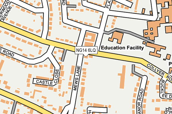 NG14 6LQ map - OS OpenMap – Local (Ordnance Survey) NG14 6LQ map - OS OpenMap – Local (Ordnance Survey)