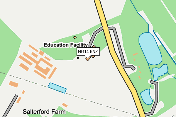 NG14 6NZ map - OS OpenMap – Local (Ordnance Survey) NG14 6NZ map - OS OpenMap – Local (Ordnance Survey)