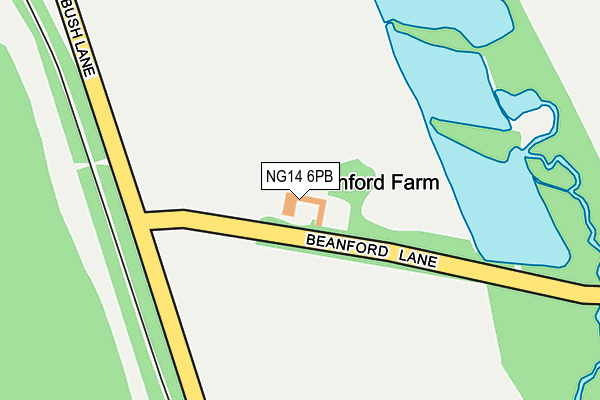 NG14 6PB map - OS OpenMap – Local (Ordnance Survey) NG14 6PB map - OS OpenMap – Local (Ordnance Survey)