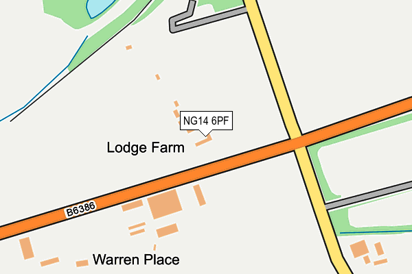 NG14 6PF map - OS OpenMap – Local (Ordnance Survey) NG14 6PF map - OS OpenMap – Local (Ordnance Survey)
