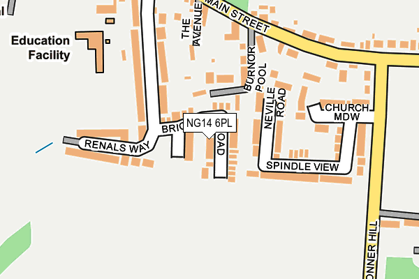 NG14 6PL map - OS OpenMap – Local (Ordnance Survey) NG14 6PL map - OS OpenMap – Local (Ordnance Survey)