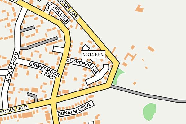 NG14 6PN map - OS OpenMap – Local (Ordnance Survey) NG14 6PN map - OS OpenMap – Local (Ordnance Survey)