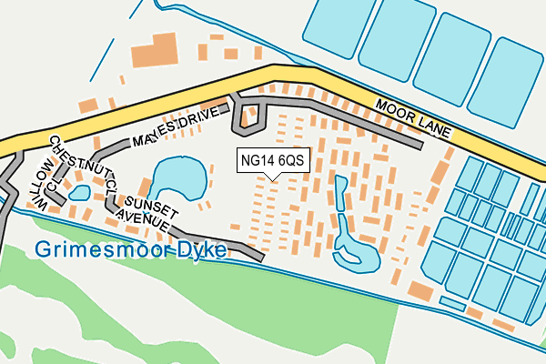 NG14 6QS map - OS OpenMap – Local (Ordnance Survey) NG14 6QS map - OS OpenMap – Local (Ordnance Survey)