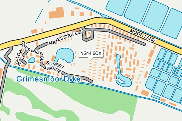 NG14 6QX map - OS OpenMap – Local (Ordnance Survey) NG14 6QX map - OS OpenMap – Local (Ordnance Survey)