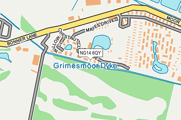 NG14 6QY map - OS OpenMap – Local (Ordnance Survey) NG14 6QY map - OS OpenMap – Local (Ordnance Survey)