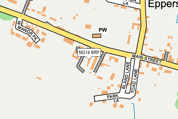 NG14 6RP map - OS OpenMap – Local (Ordnance Survey) NG14 6RP map - OS OpenMap – Local (Ordnance Survey)