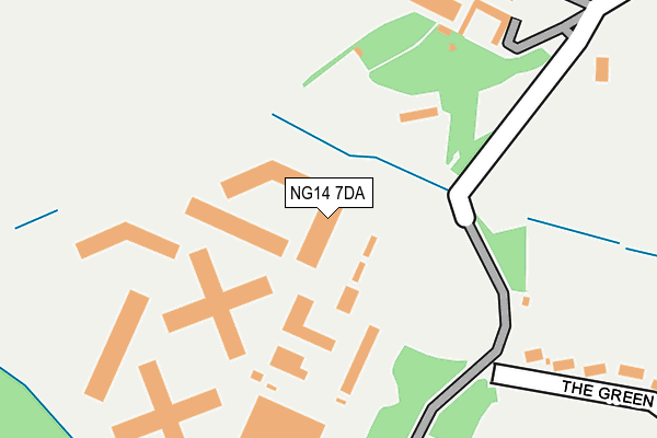 NG14 7DA map - OS OpenMap – Local (Ordnance Survey) NG14 7DA map - OS OpenMap – Local (Ordnance Survey)
